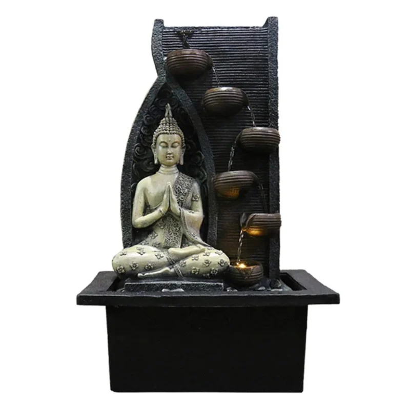 Zen Indoor Water Fountain with Water Pump - Buddha Statue