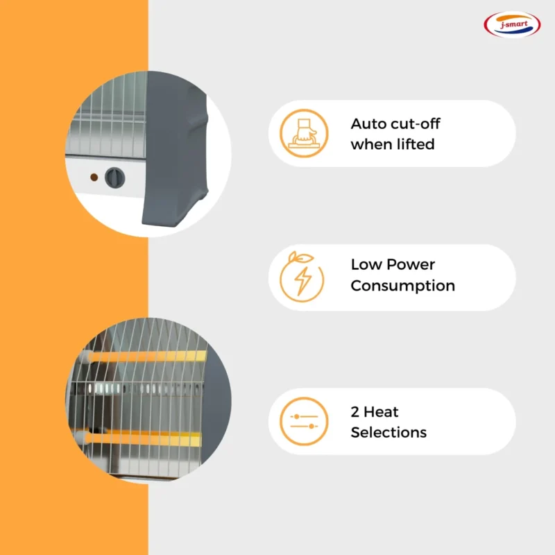 J Smart Quartz Heater Heatwave Use In Home, Office,Small spces - Image 7