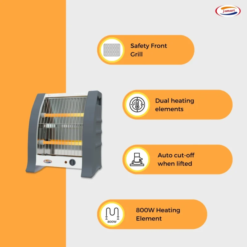 J Smart Quartz Heater Heatwave Use In Home, Office,Small spces - Image 8