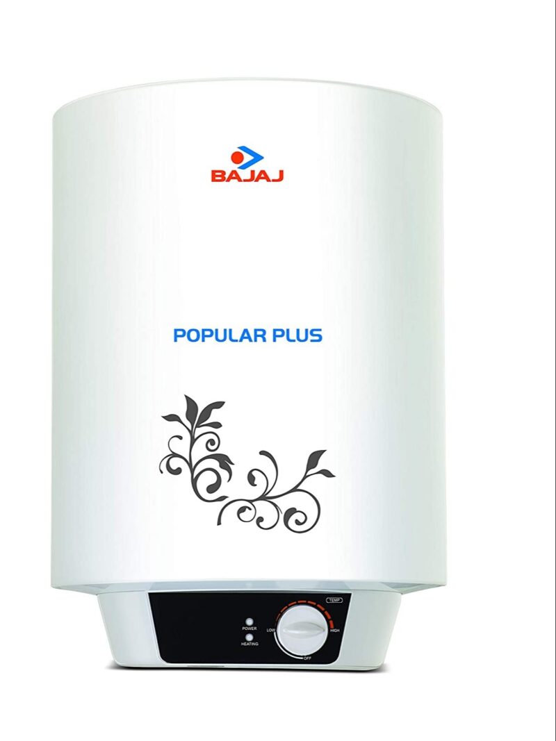 Bajaj 15 L Geyser Popular Neo With Glass Line Coating Storage Wall Mount Water Geyser, White
