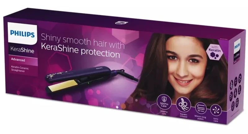 Phillips Shiny Smoth Hair With Kerashine Protection