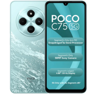 POCO C75 5G (Aqua Bliss, 128 GB)  (4 GB RAM)