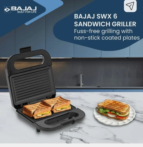 BAJAJ SANDWICH MAKER SWX6 800W